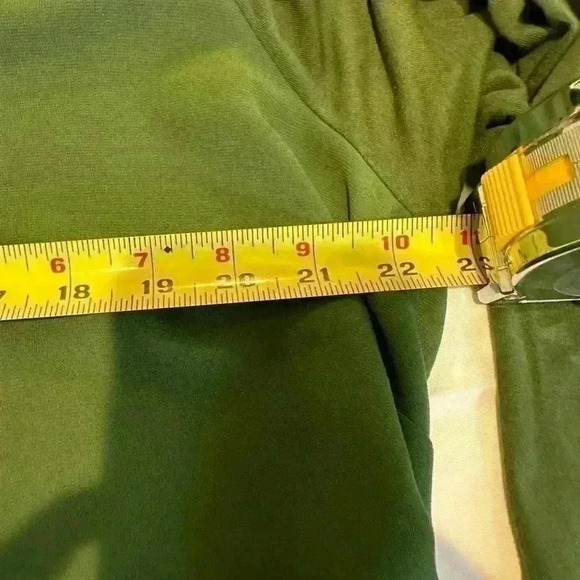 Michael Kors Green Long Sleeve Sheer Blouse (Size 2XL) - Picture 8 of 10